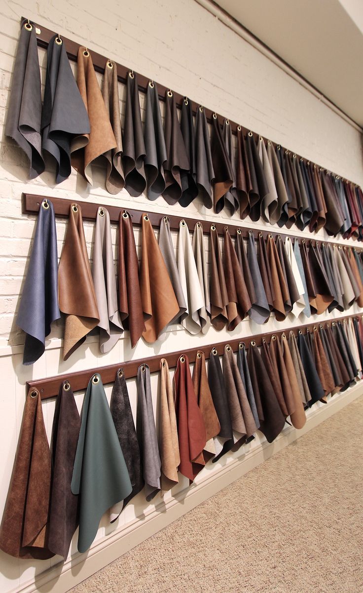 Innovative sustainable leather materials.