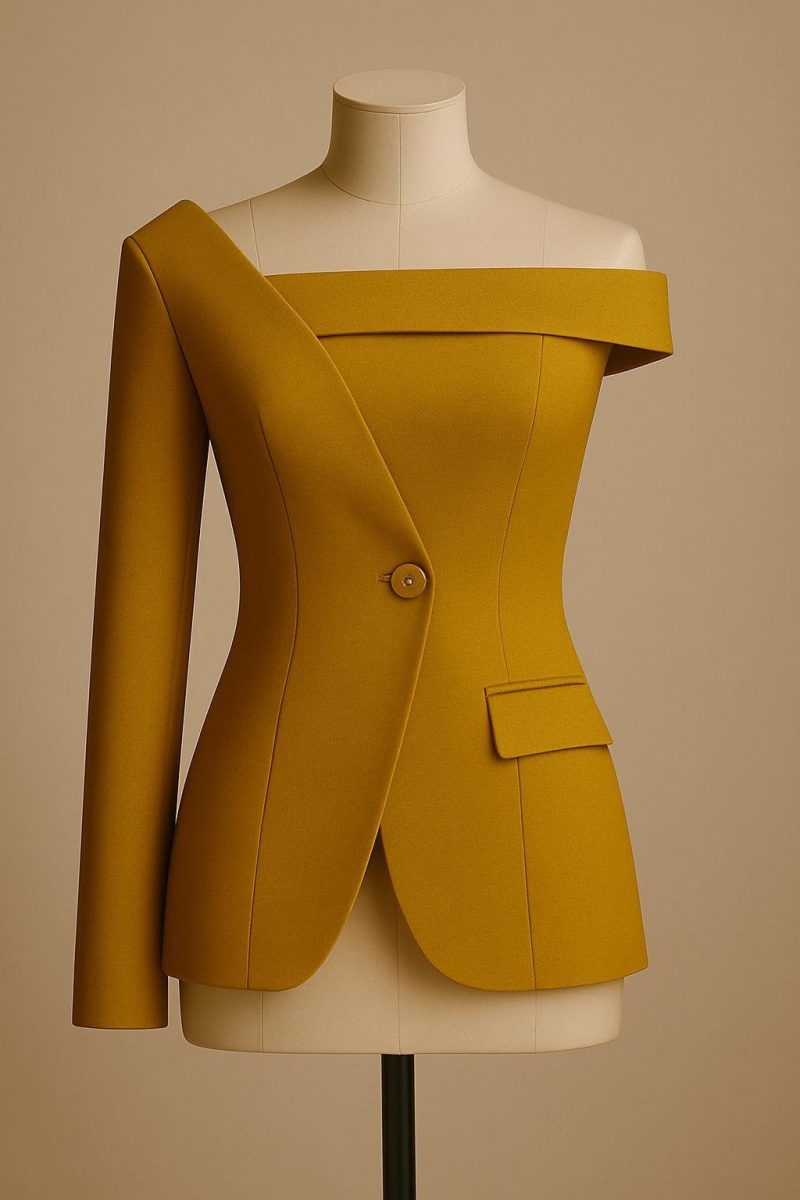 A picture of a blazer asserting authority.