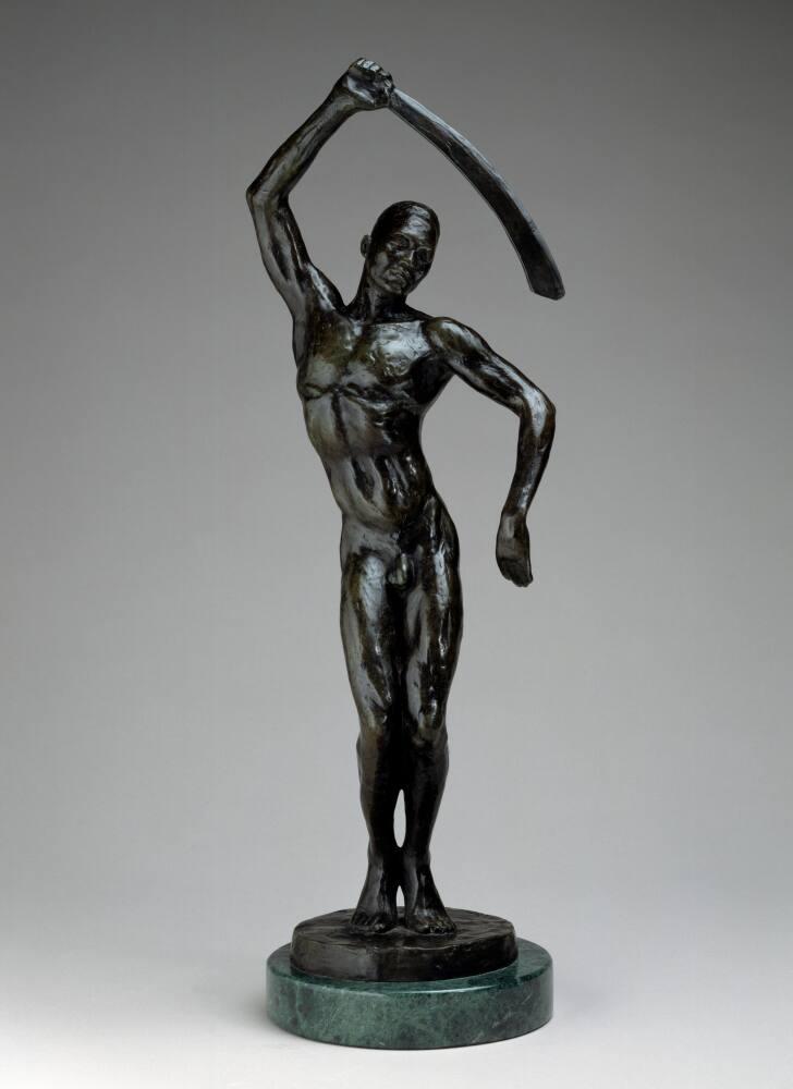  Richmond Barthé's 'Feral Benga' bronze sculpture that achieved a record $629,000 at Swann Galleries' African American Art auction
