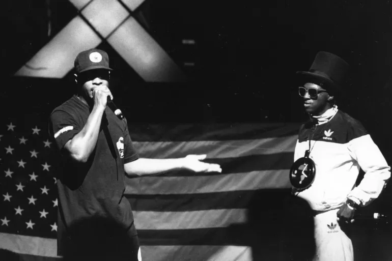 Chuck D and Flavour Flav of Public Enemy.