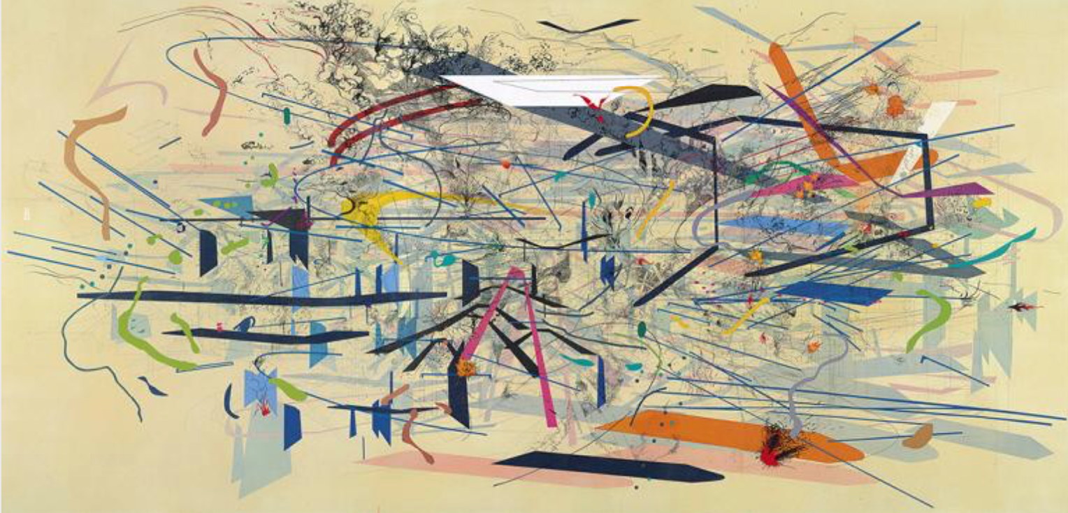 Julie Mehretu's abstract painting sold for $9.3 million, setting an auction record for both African-born artists and Black female artists