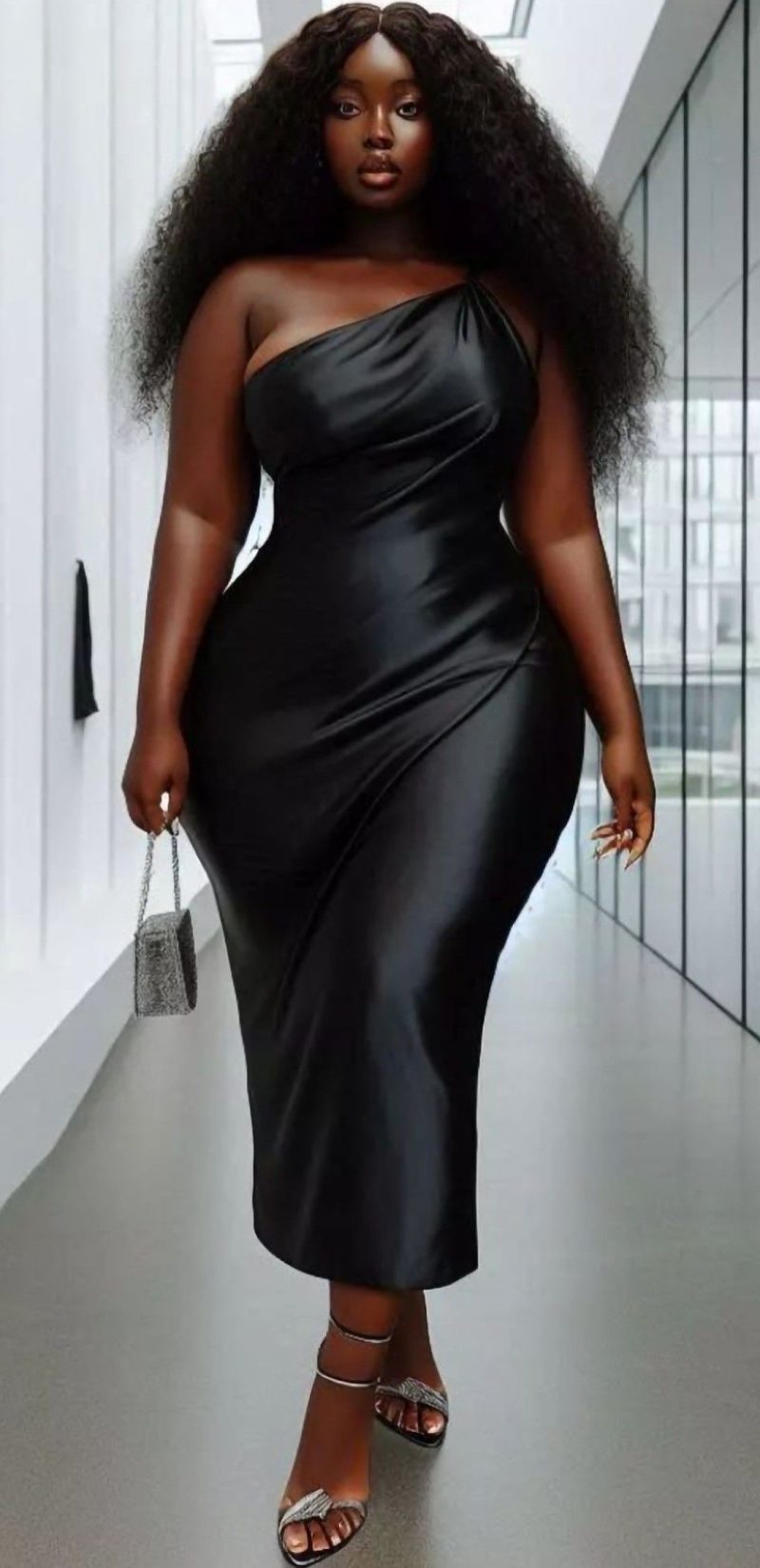 A hyper-realistic AI virtual fitting room showing an inclusive digital shopping experience for 2026