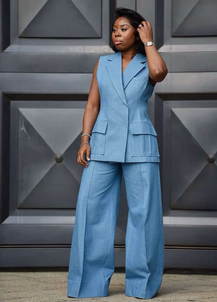 A picture showing how simple workwear clothes makes you look powerful.
