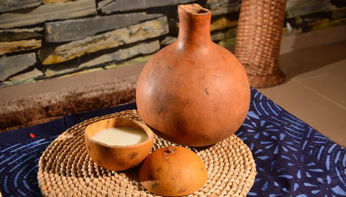 A picture showing a calabash that holds cultural memory.