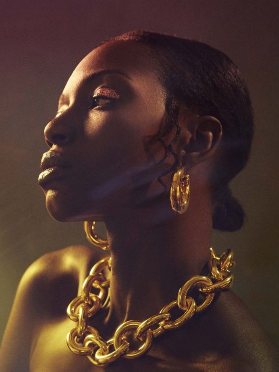 Sculptural Brass Framing Effect