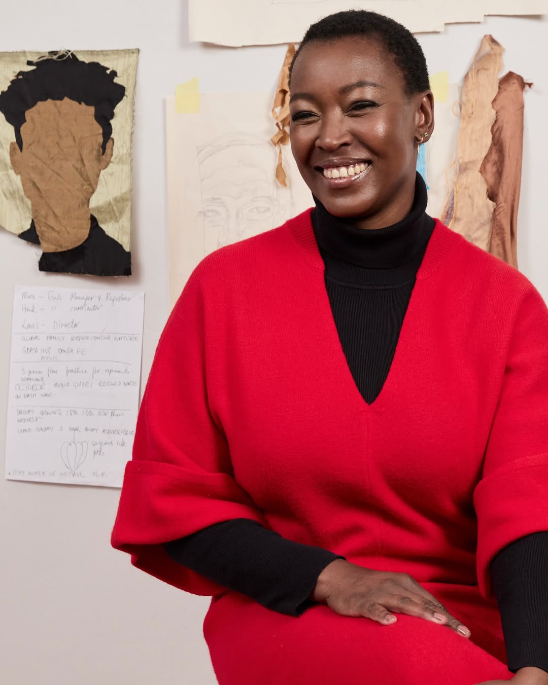 Silk collage artist highlighting everyday life and modern womanhood.