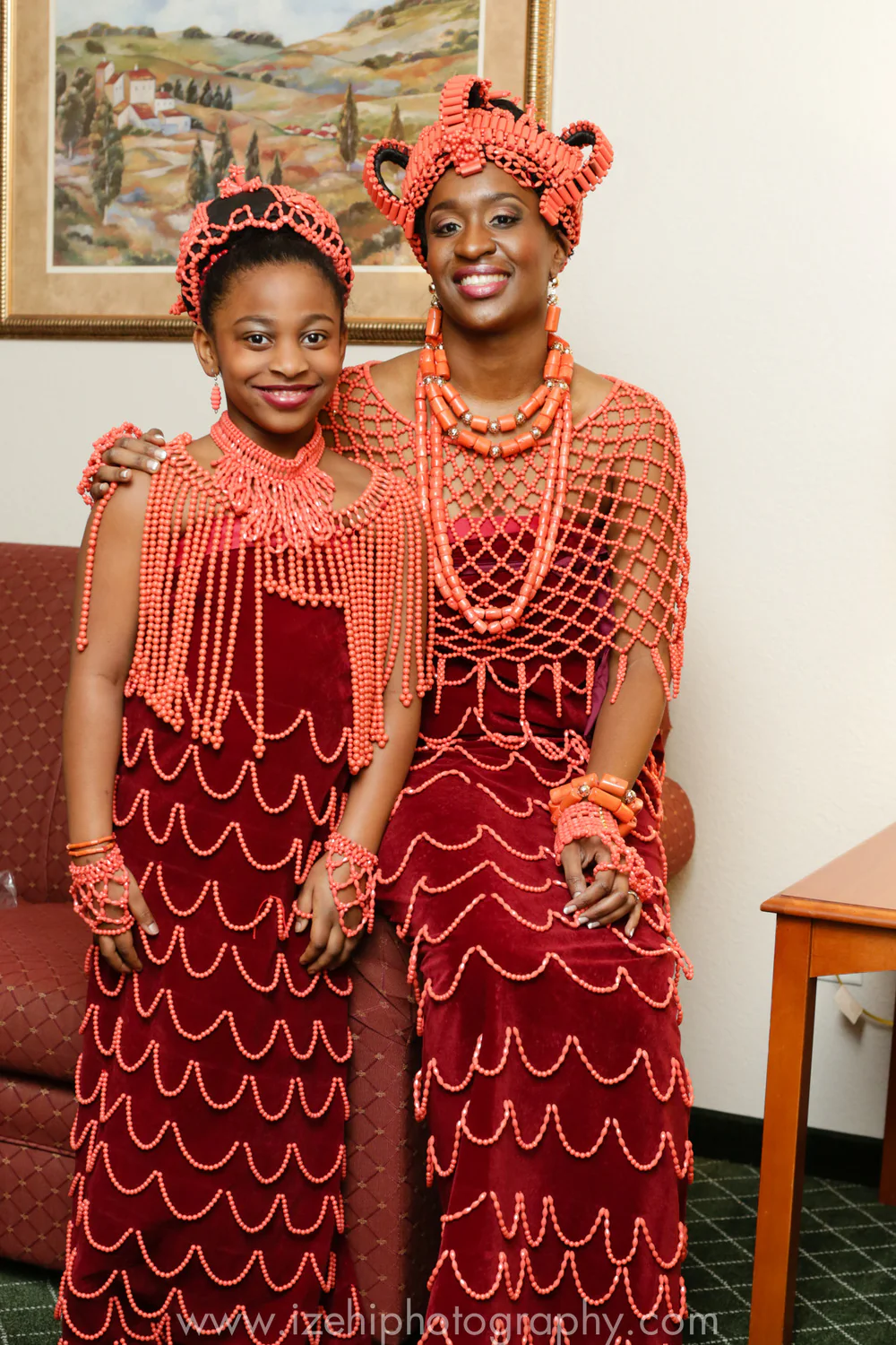 A picture of traditional wear that shows a culture passed down.