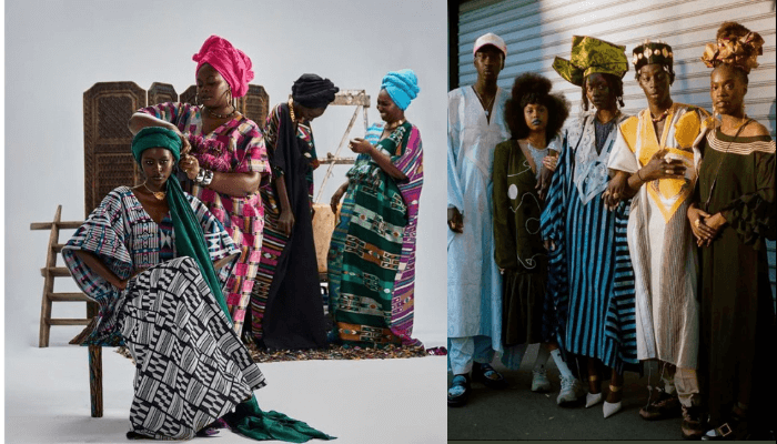 A picture showing how culture is preserved through fashion.