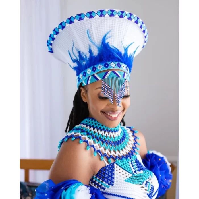 
An inclusive woman in a high-end Zulu beaded work, representing the beauty of South African storytelling.
