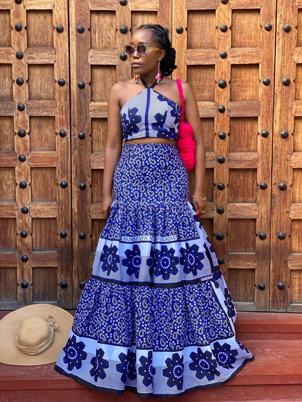 An inclusive woman in high-end Khanga poetry, representing the beauty of East African storytelling