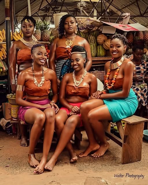  A picture of women in cultural attire, showing how culture is preserved in dress.
