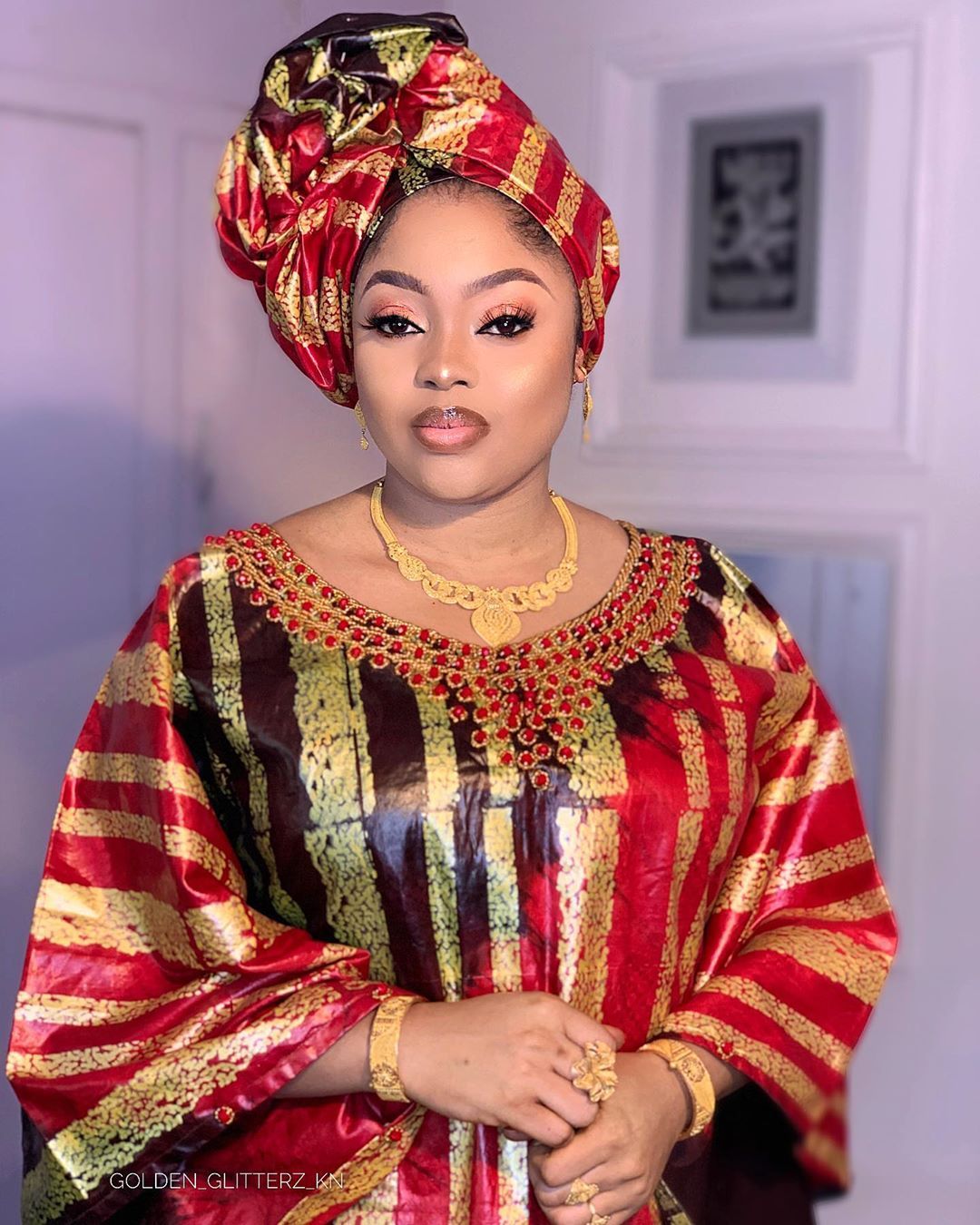 The Grand Boubou in Bazin Riche