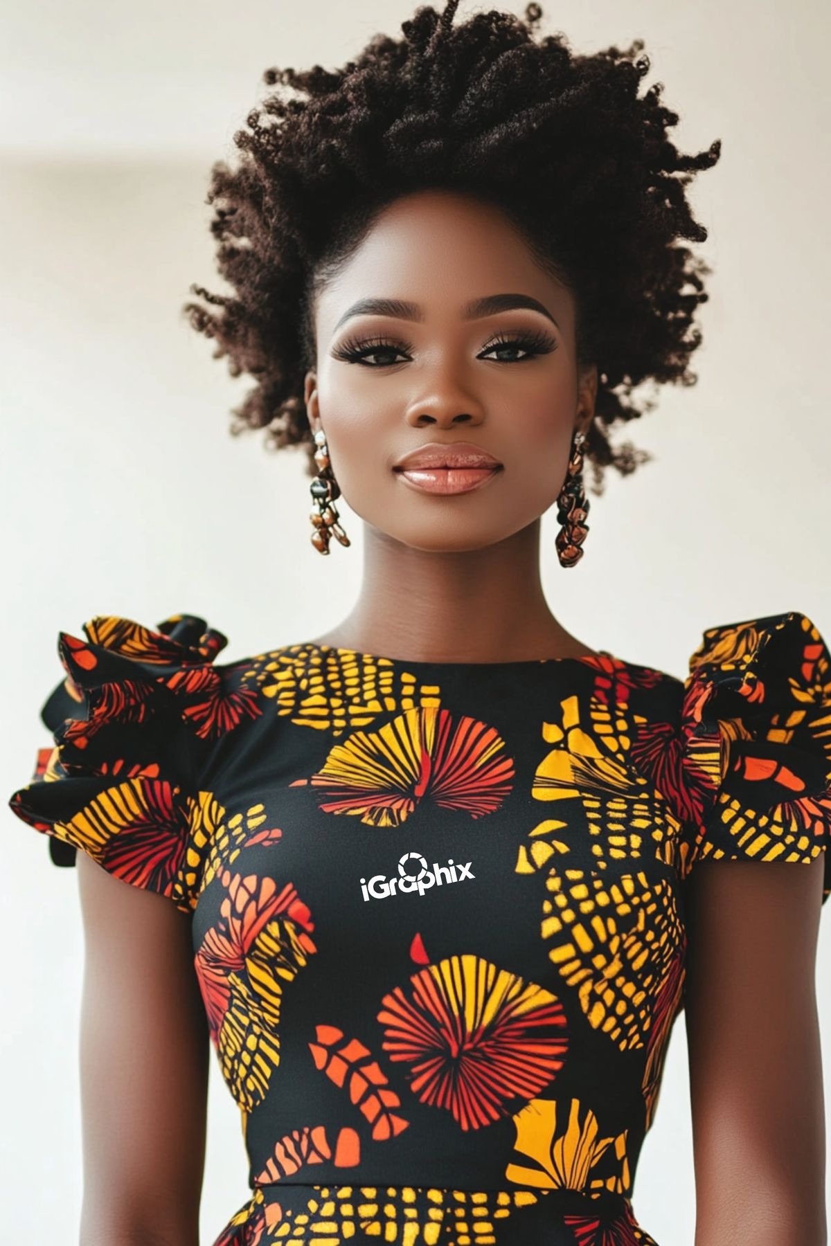 An inclusive woman in high-end tailoring, representing the visionary fusion of coastal 
proverbs and modern luxury.
