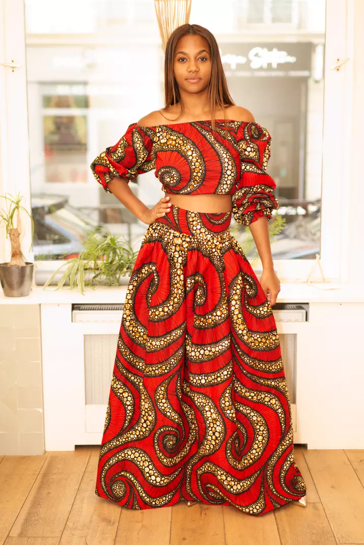The Pagne Skirt and Crop Top Set: The New Generation's Claim on the Fabric