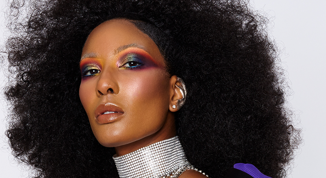 An image showing an editorial makeup done by African makeup artists rewriting the global beauty conversation