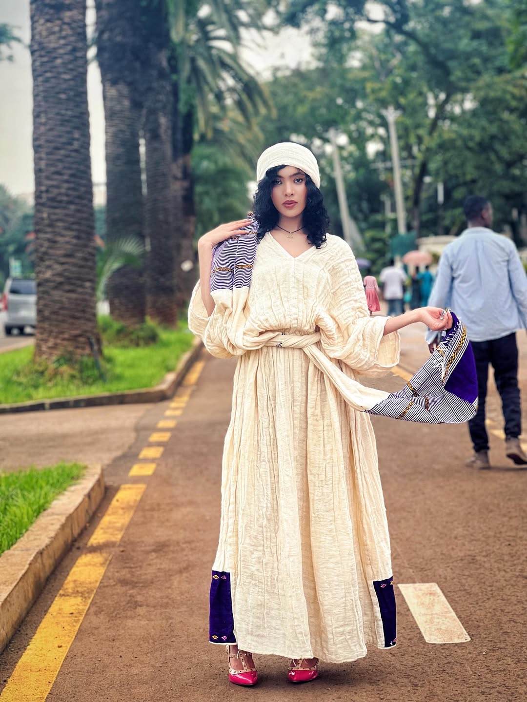 Shewa Amhara Gemash Tilet (ግማሽ ጥለት) Dress
