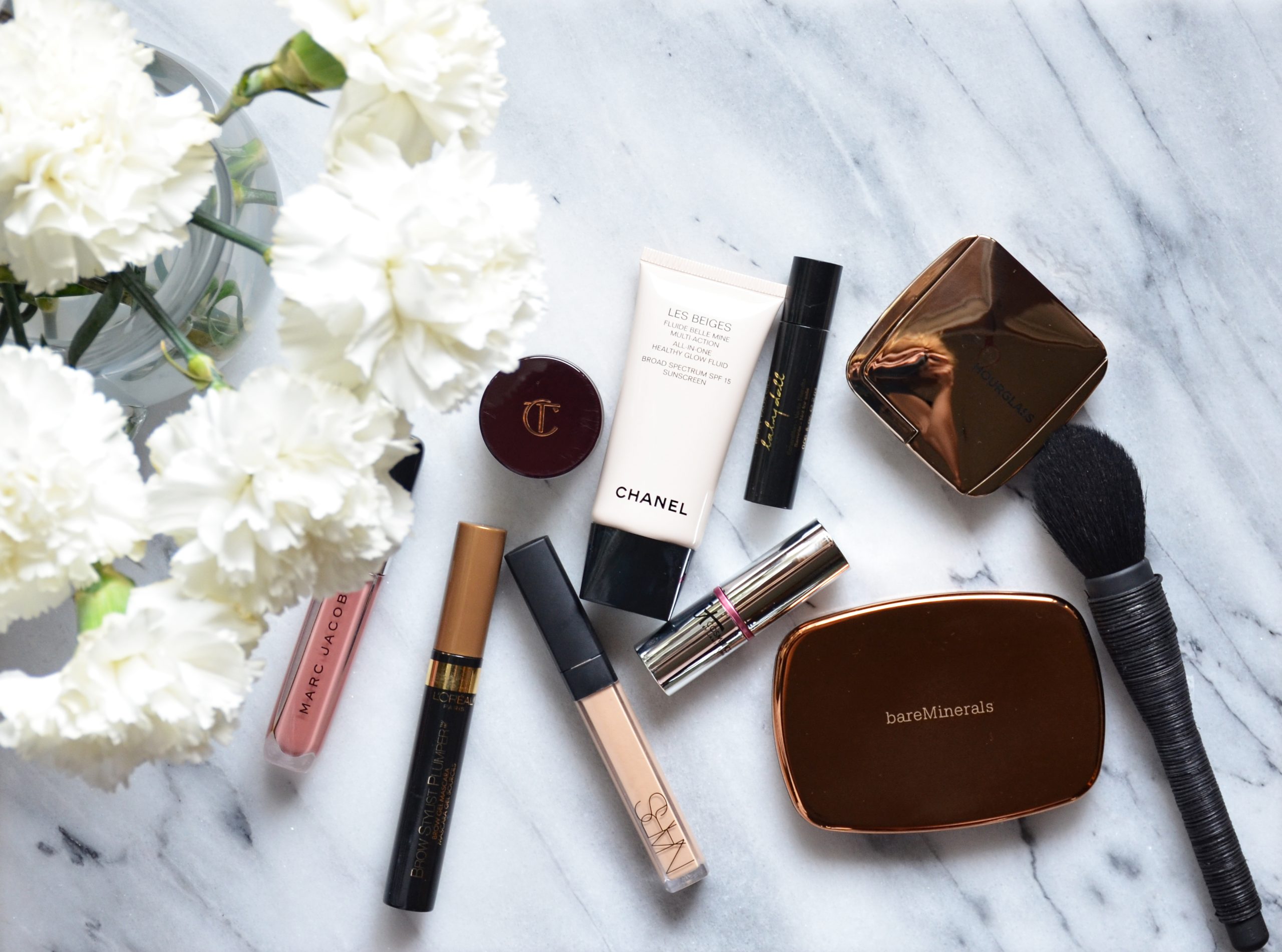 An image showing products for a no-makeup makeup look
