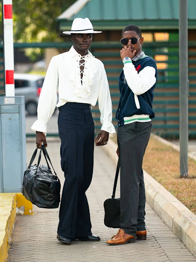 An image showing two men dressed in Accra streetwear