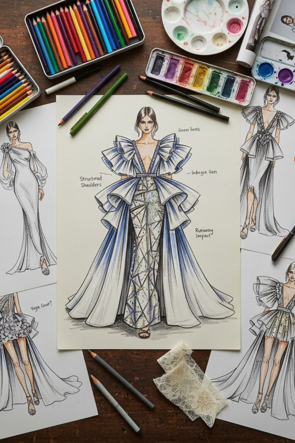 What the Sketch Reveals Before the Fabric Is Cut