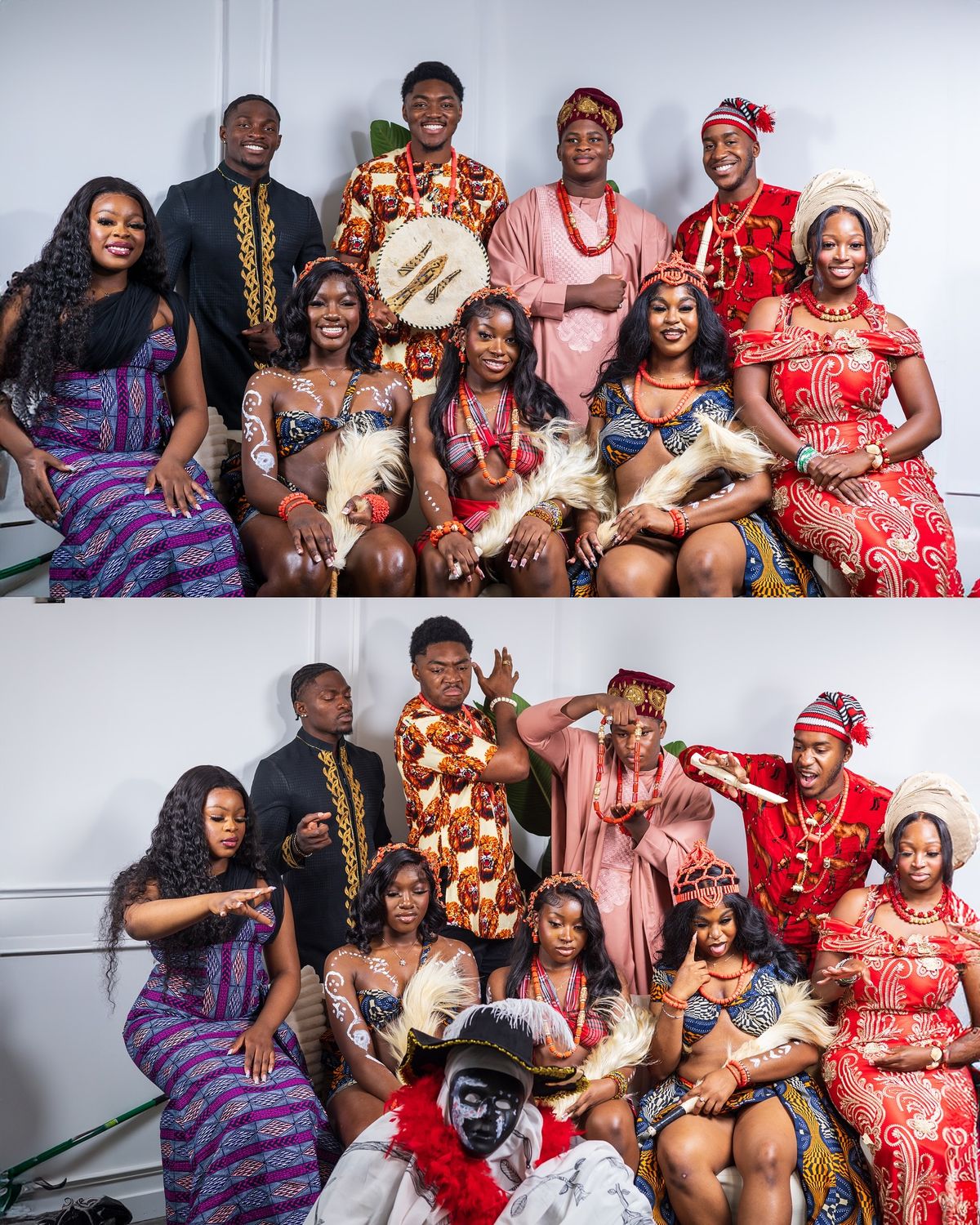 Traditional clothing from various ethnic groups in Niger. 