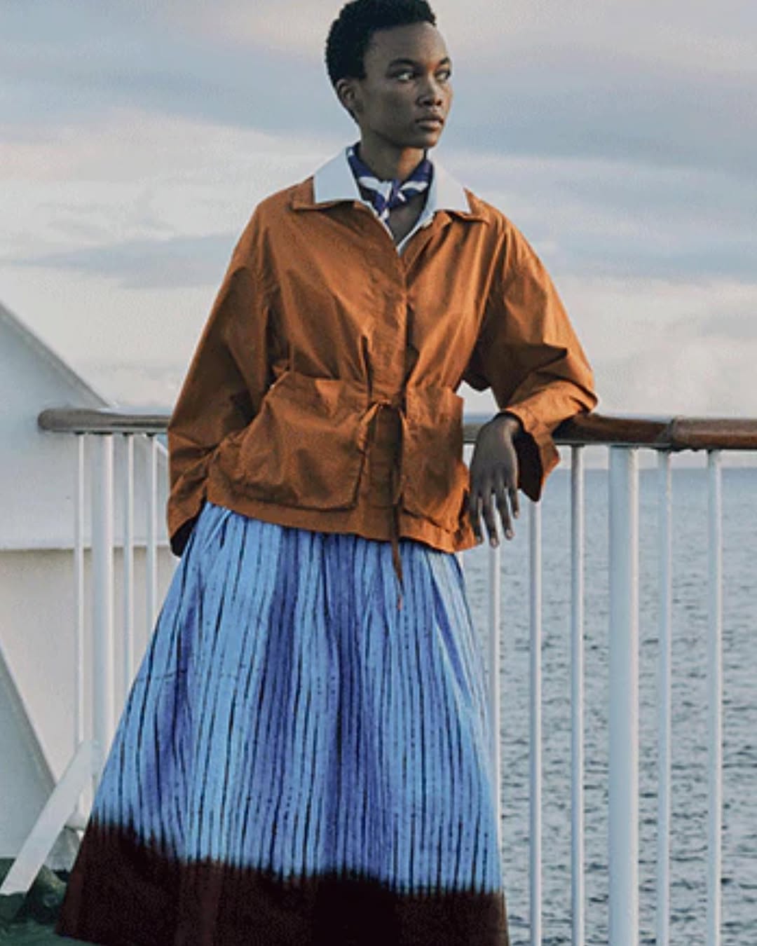 An image showing a model wearing a fabric by Mariama Fashion Production