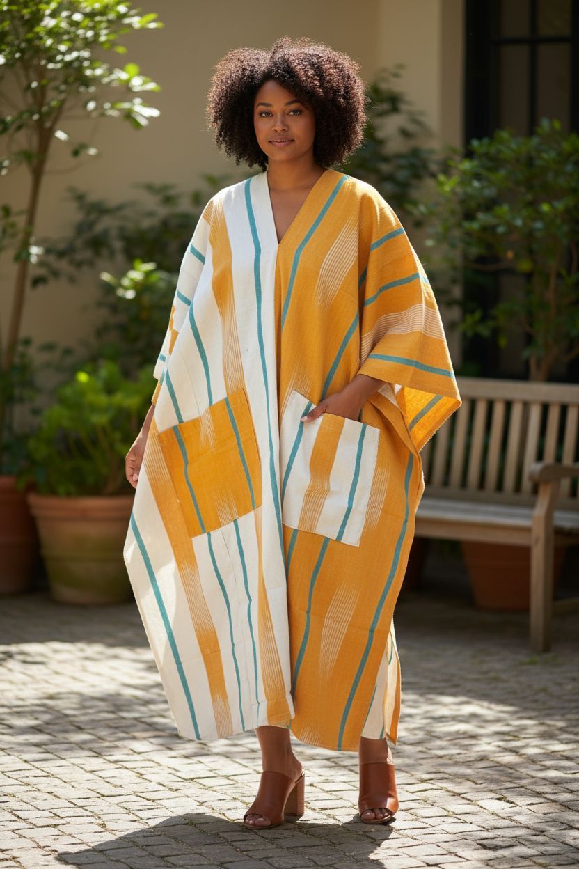 Fashion models wearing Faso Dan Fani designs.