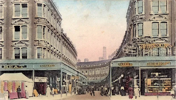  An image showing Electric Avenue in Brixton; one of the African fashion hubs in the UK