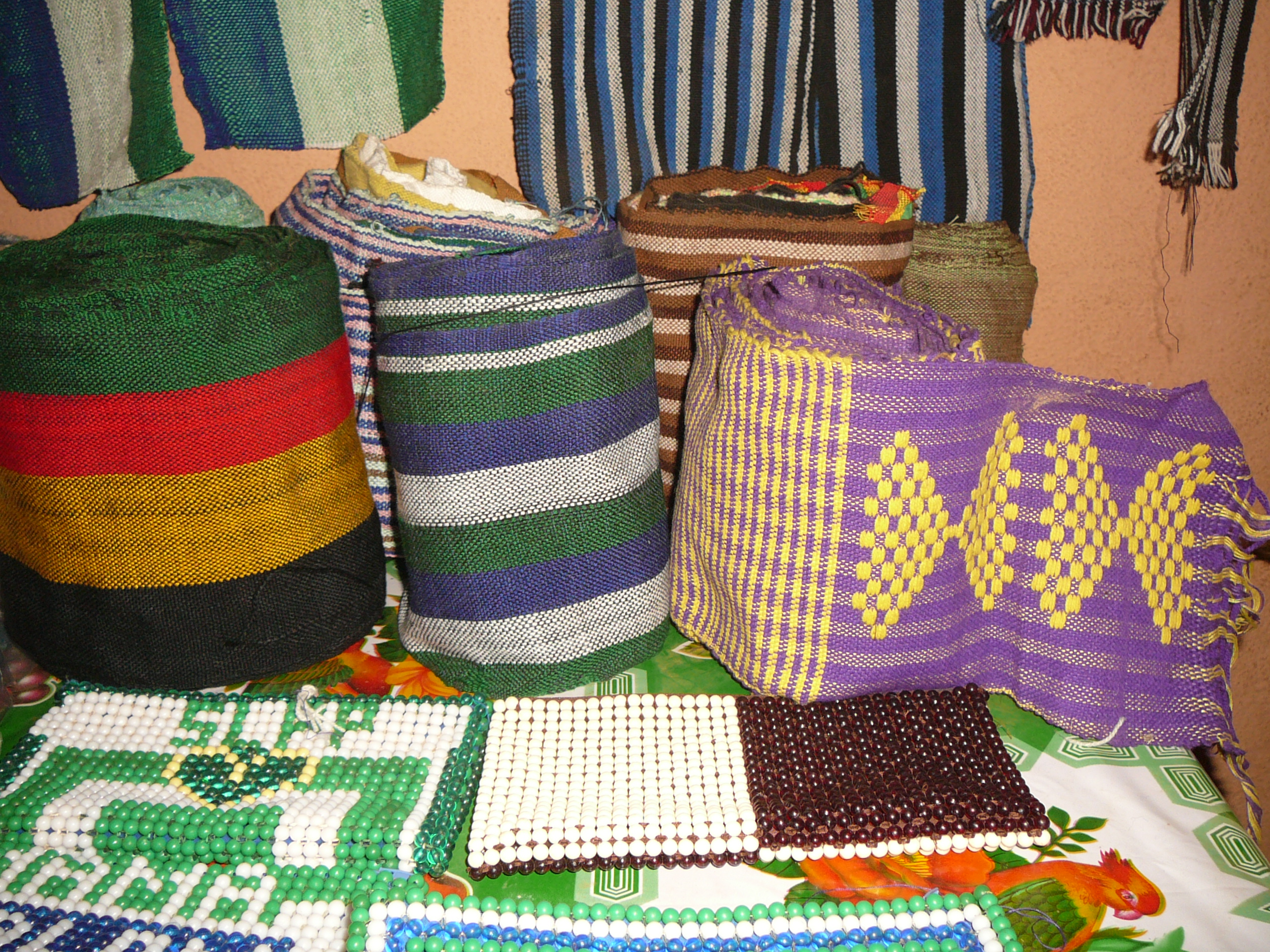 An image of country cloth in Sierra Leone, highlighting fabrics and craftsmanship in Sierra Leonean fashion