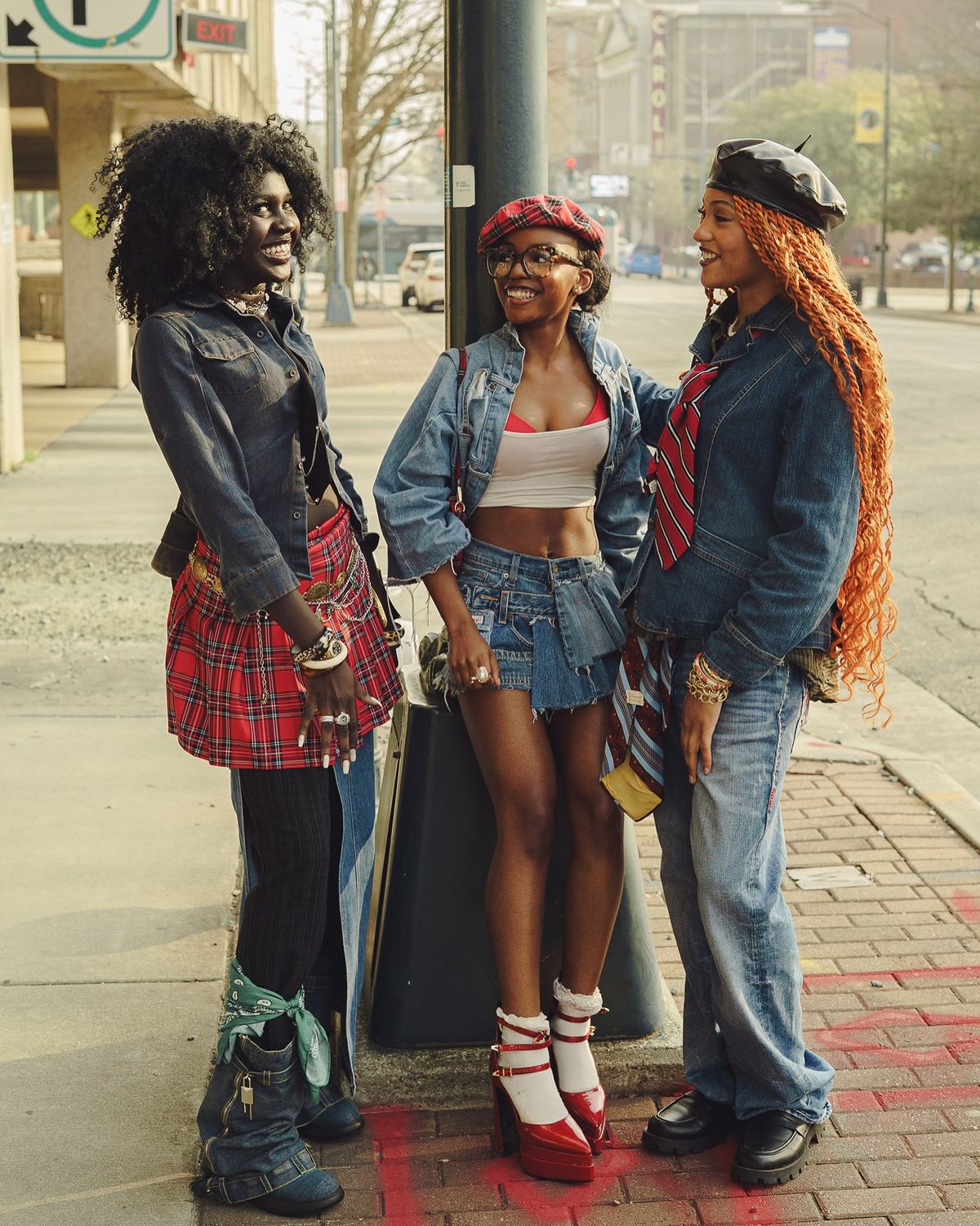 London street scene showing a visible African fashion ecosystem in a Black British fashion district.
