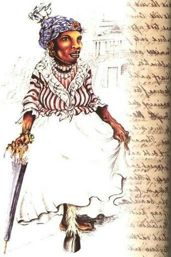 A stereotypical voodoo costume from popular media.