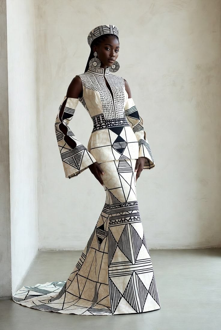 Sarraounia Mangou ceremonial dress as Nigerien queen and priestess of the Azna of Lougou.