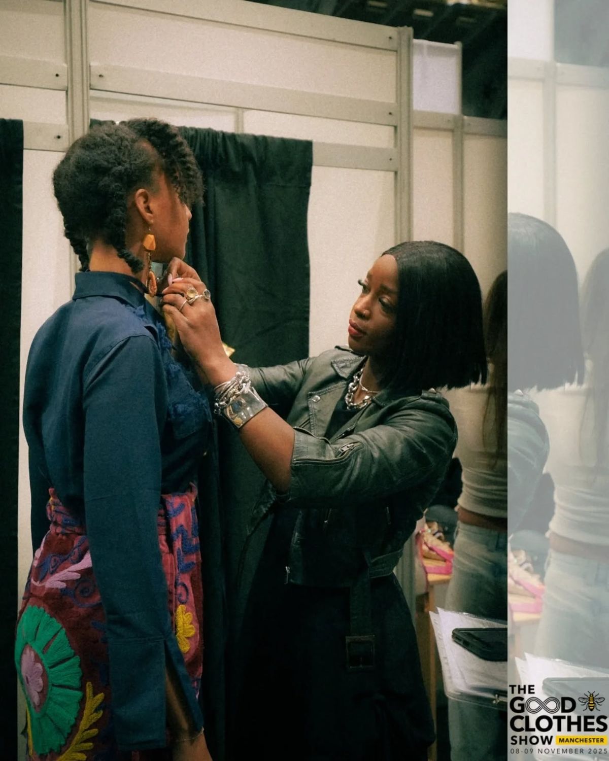 Behind the scenes showing fashion infrastructure and production