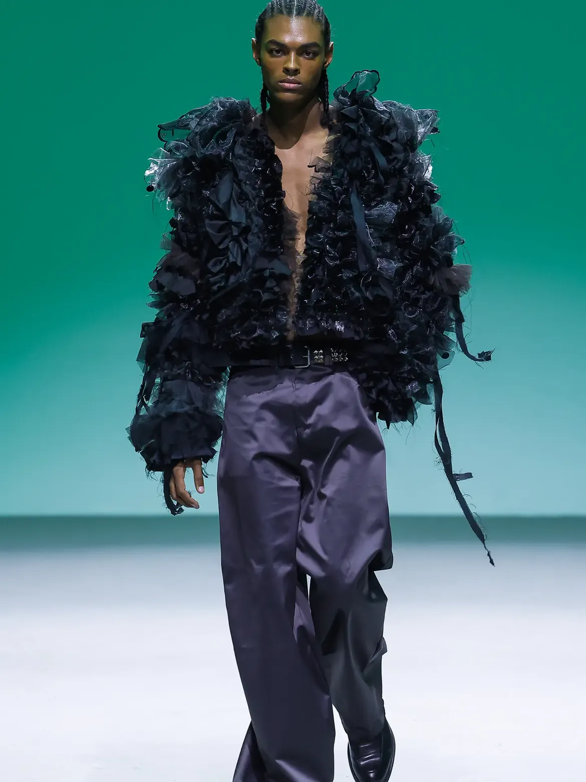  An image showing a model on the stage of Week of Fashion South Africa