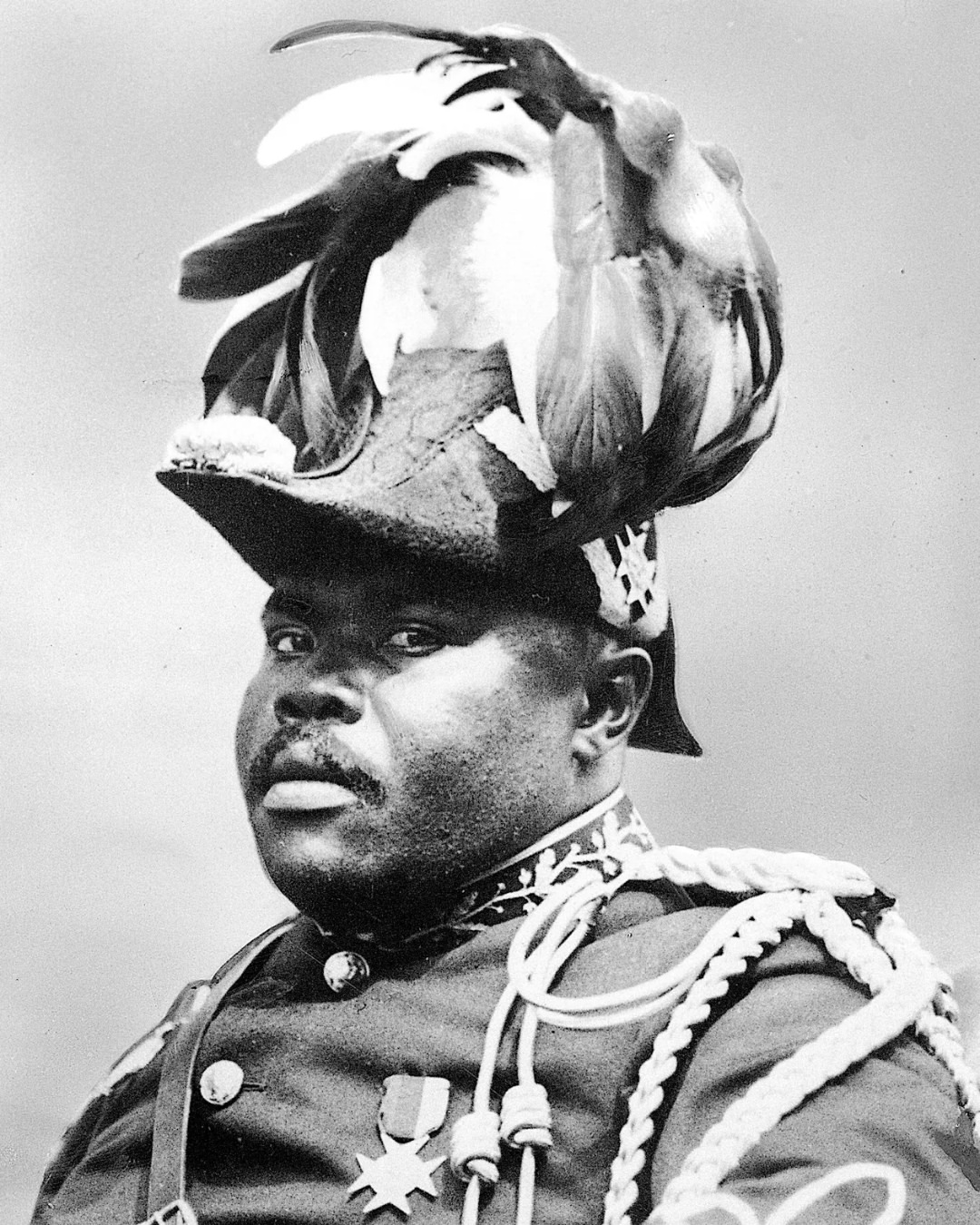 An image showing Marcus Garvey on Marcus Garvey's UNIA uniforms
