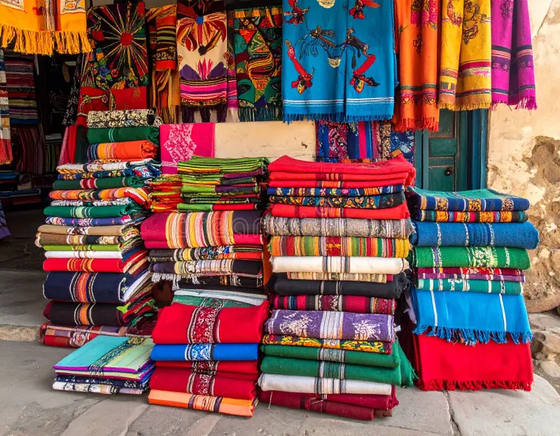 An image showing African wax print fabrics Mozambique market
