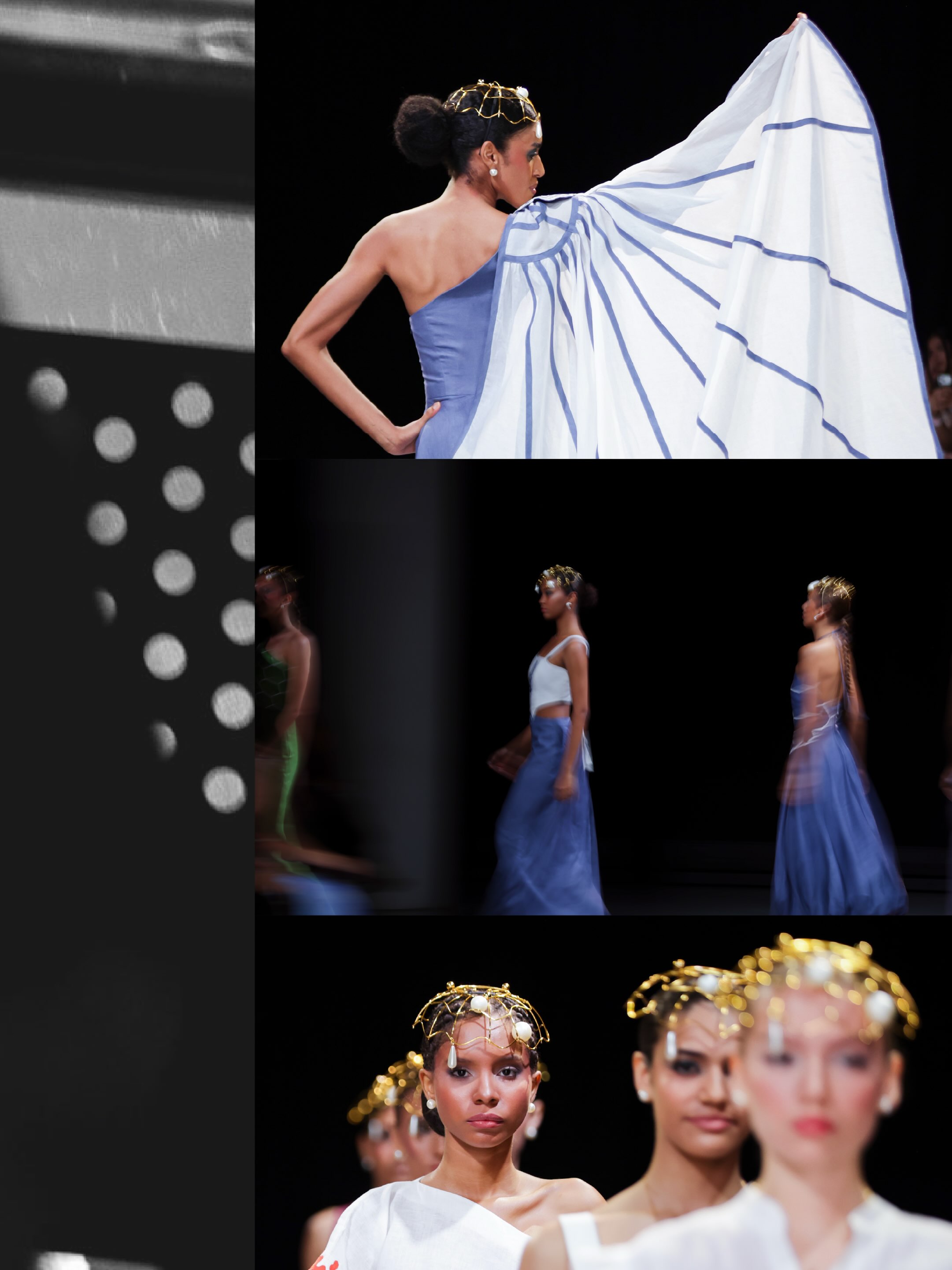 An ocean reference within resort dressing